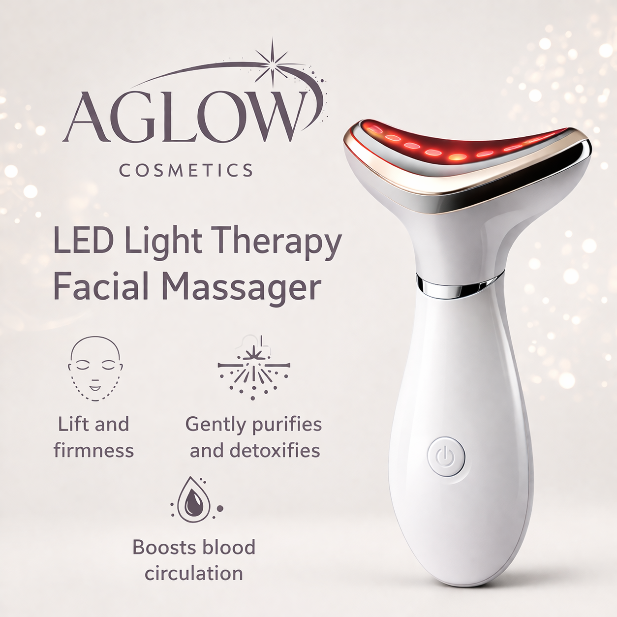 LED Light Therapy Facial Massager